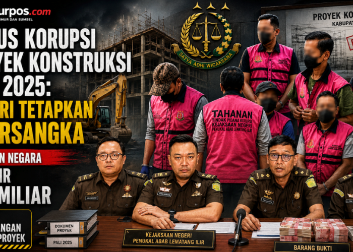 Kasus Korupsi Proyek Konstruksi PALI 2025: Kejari Tetapkan 5 Tersangka, Kerugian Negara Hampir Rp 1 Miliar