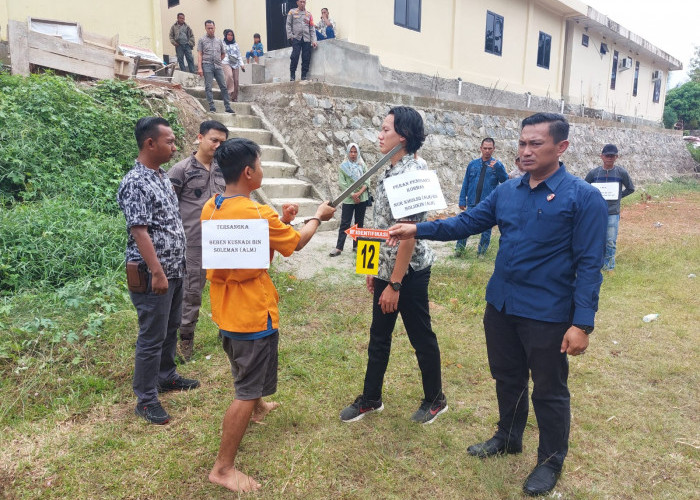 Rekontruksi Kasus Pembunuhan di Perkebunan Sawit PT WMK Digelar, Tersangka Peragakan 22 Adegan