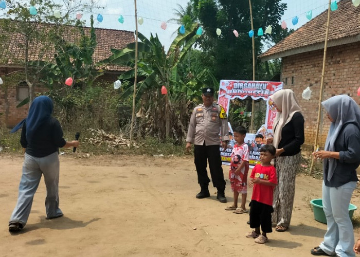 Sambut HUT RI Ke-81, Bhabinkamtibmas Polsek Madang Suku I Gelar Lomba Rakyat di Harjo Mulyo