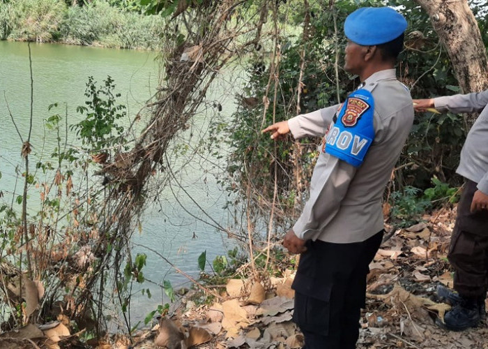 Antisipasi Bencana Kemarau, Polsek BP Peliung OKU Timur Cek Kesiapan Embung Air di Desa Banumas