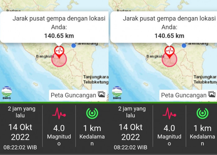 Jarang-jarang, Muara Enim Gempa ini Penyebabnya