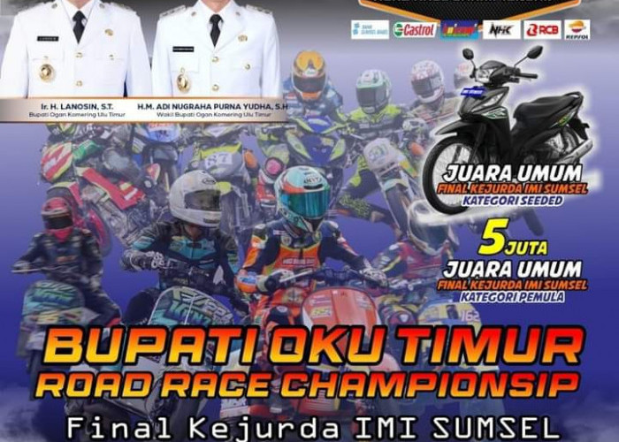 Pecinta Balap! Ini Rundown Acara Bupati OKU Timur Road Race Chapionship, Buruan Saksikan