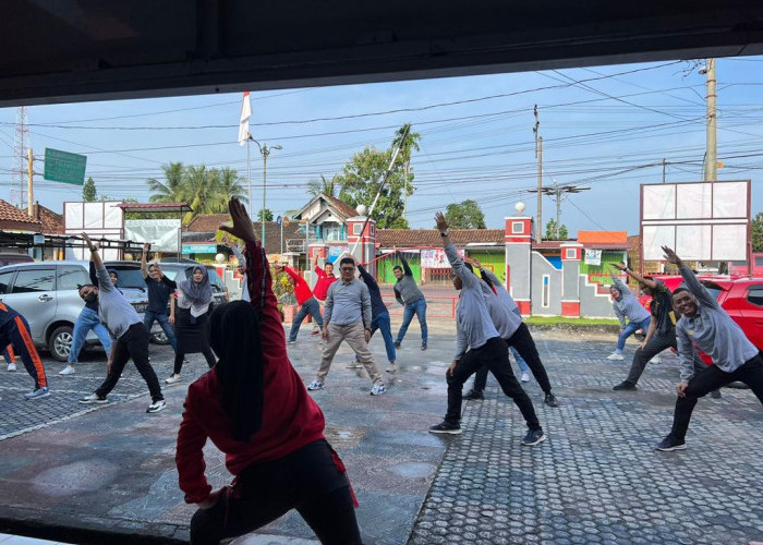 Tingkatkan Kebugaran, Lapas Martapura Senam Pagi