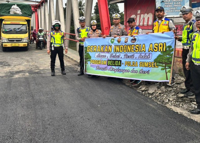 Siapkan Jalur Mudik Lebaran 2026, Ratusan Personel Gabungan Polres Tambal Jalan Lintas Sumatera