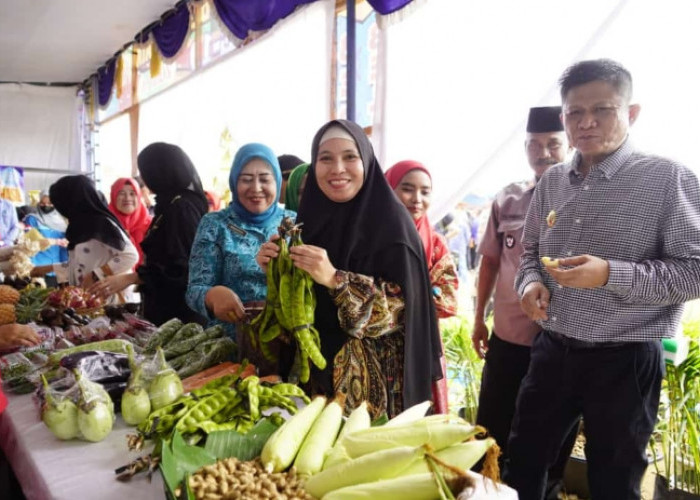 Hidupkan Ekonomi, Berdayakan UMKM, Bupati Enos Resmikan Bazzar UMKM Zona Belitang Jaya