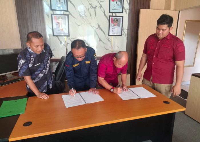 Lapas Martapura MoU Bersama Diskannak OKU Timur Sekaligus Beri Sertifikat Apresiasi 