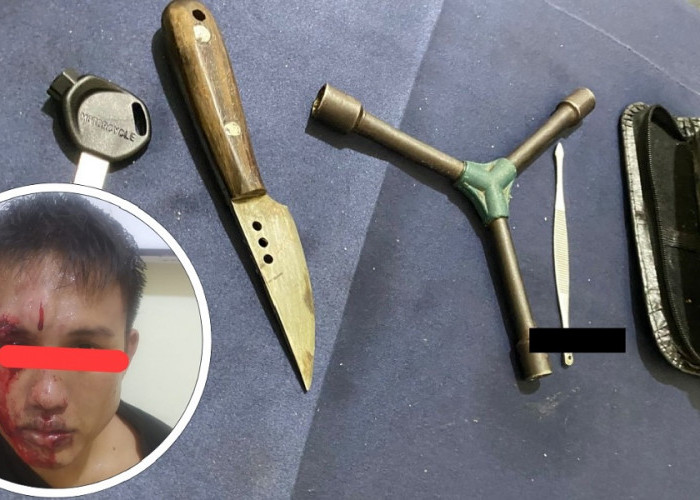 Duel maut Curanmor, Pelaku Babak Belur Dihajar Warga