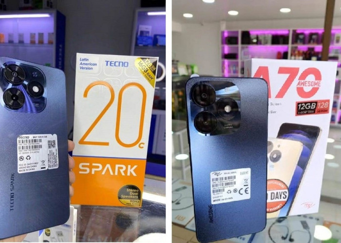 Perbandingan Tecno Spark 20C NFC Vs Itel A70: Miliki Fitur Dynamic Bar Seperti iPhone Harga 1 Jutaan