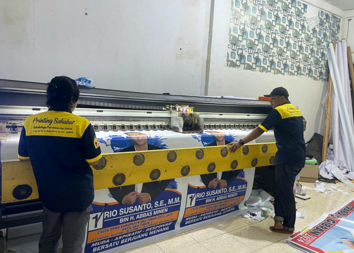 Masa Kampanye,  Pengusaha Percetakan Printing Sahabat Belitang Kebanjiran Order Baliho