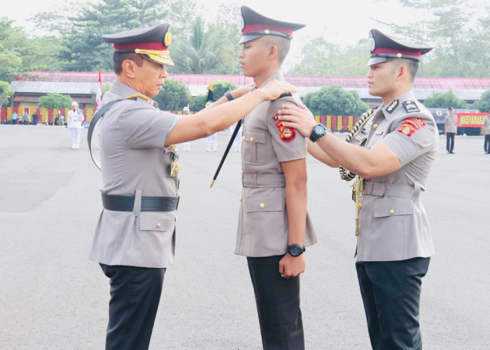 Kapolda Sumsel Irjen A Rachmad Wibowo Lantik 167 Bintara Polri Lulusan Pendidikan Pembentukan di SPN Betung