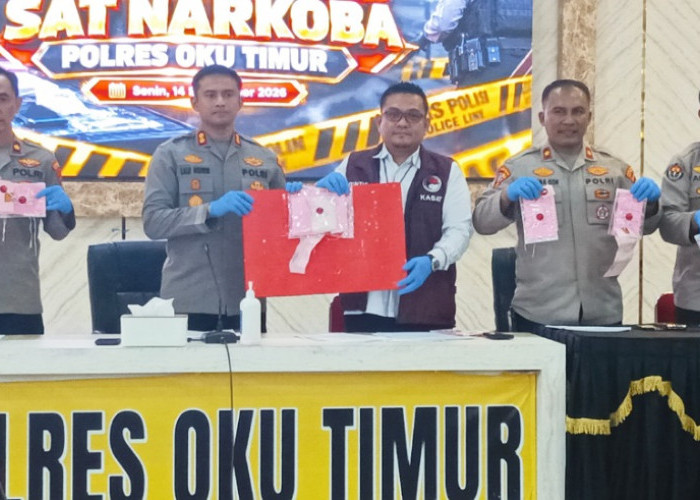 Polres OKU Timur Ringkus 20 Tersangka Narkoba, Menyita Sabu 500 Gram Senilai Rp 400 Juta