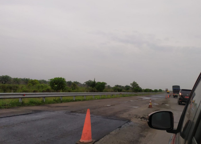 Hati-Hati, Ada Perbaikan Tol Kayuagung- Palembang