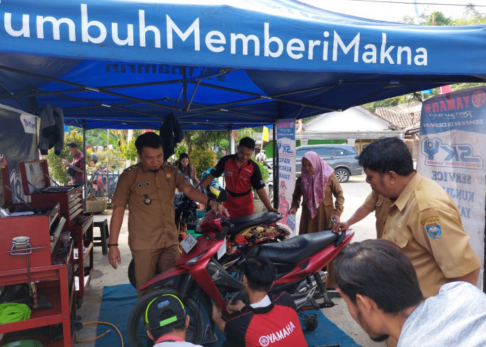 Pemerintah Desa Tanjung Baru dan Yamaha Thamrin Kerjasama Service Semua Merk Motor