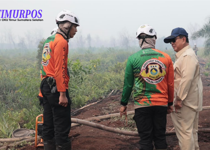 Presiden Prabowo Tinjau Karhutla di Sumsel, Polda dan TNI Gelar Apel Pengamanan VVIP