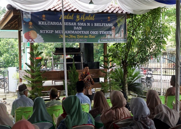 SMA Negeri 1 Belitang Gelar Silaturahmi dan Halal Bi Halal, Launching Ekskul Karawitan