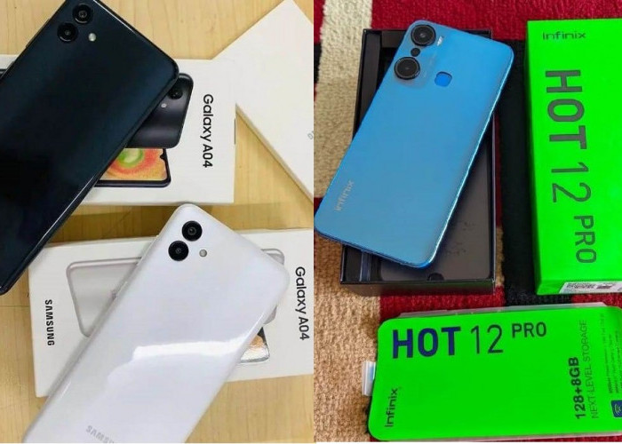 Mending Samsung Galaxy A04 atau Infinix Hot 12 Pro, Perbandingan Harga dan Spesifikasi