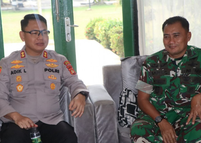 Kapolres OKU Timur Temui Dandim 0403/OKU, Perkuat Sinergitas TNI-Polri Jaga Kamtibmas