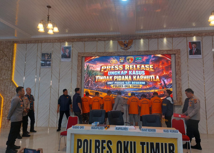Agustus, Unit Pidsus Satreskrim Polres OKU Timur Ungkap 2 Kasus Karhutla, Ringkus 6 Tersangka