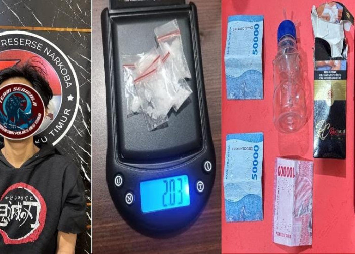 Serigala Unit 1 Satresnarkoba Polres OKU Timur Bongkar Peredaran Sabu di Tengah Kota Martapura