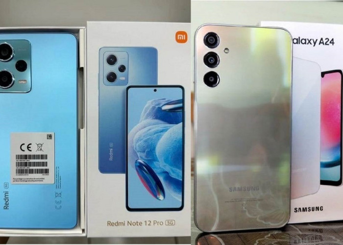 Perbandingan Hp Redmi Note 12 Pro 5G Vs Samsung galaxy A24, Harga Rp 3Jutaan, Mending Mana?