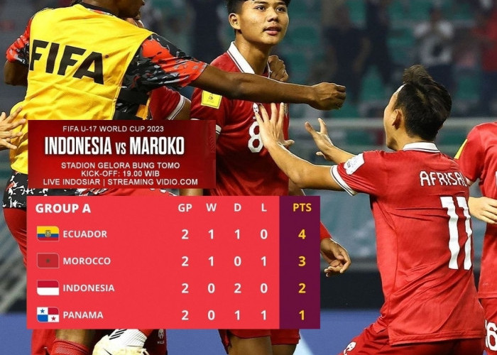 Laga Hidup Mati, Tim U-17 Indonesia v  Maroko di  Grup A Piala Dunia U-17 2023