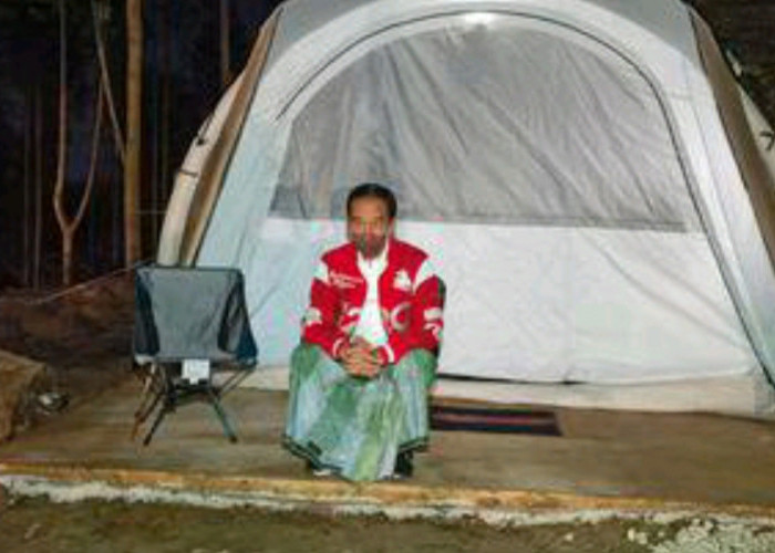 Presiden Jokowi dan Ibu Iriana Kemah Bareng di Hutan IKN