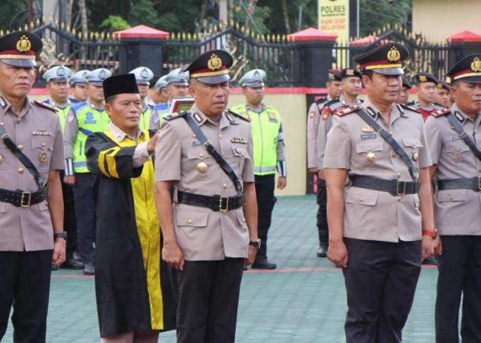 Kasat Samapta, Kasat Binmas dan Kapolsek Cempaka Polres OKU Timur Resmi Diganti
