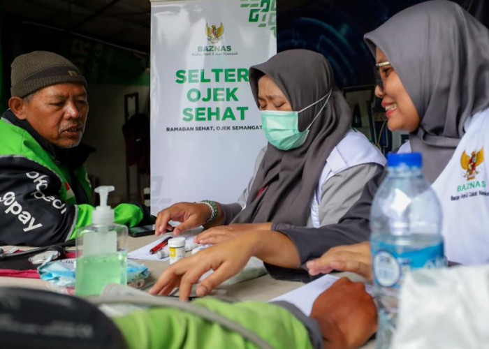 Sambut Ramadan 2026, BAZNAS Beri Layanan Kesehatan Gratis bagi Pengemudi Ojek Online