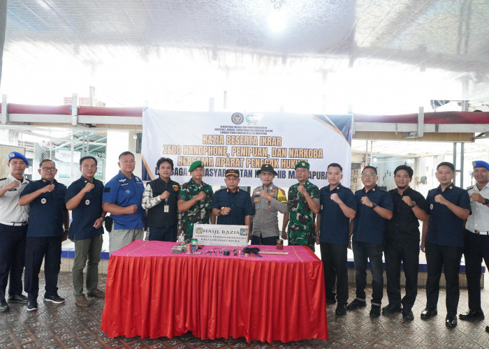 Lapas Martapura Bersama APH Gelar Razia Sekaligus Ikrar Zero HP, Tipsani Hingga Narkoba 