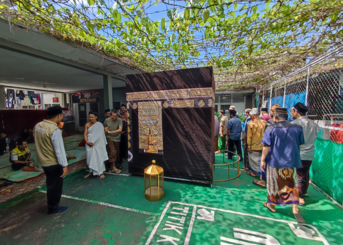 Puluhan Warga Binaan Lapas Martapura Antusias Ikuti Manasik Haji