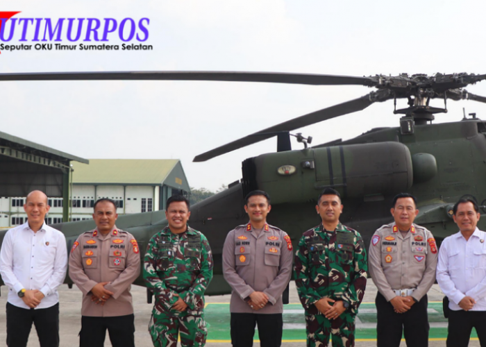 Sambang ke Lanud Gatot Subroto Way Kanan, Kapolres OKU Timur Perkuat Sinergi Perbatasan