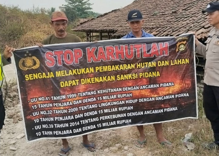 Cegah Polusi Udara dan Risiko Kesehatan, Polsek BP Peliung Gencarkan Sosialisasi Karhutla