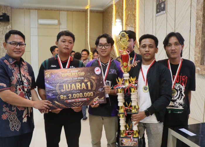 Juara Turnamen Esports Mobile Legends Kapolres Cup 2026 Diraih Tim Satria, ini Pesan Kapolres AKBP Adik 