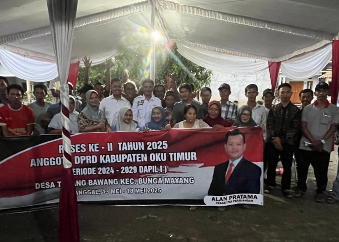 Tampung Aspirasi Masyarakat Desa Tulang Bawang, DPRD OKUT Alan Pratama Gelar Reses ke II