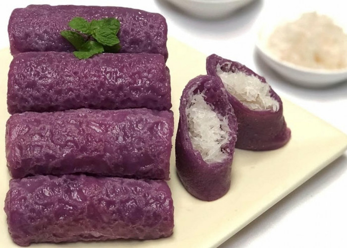 Resep Kue Dadar Gulung Ubi Ungu Lembut dan Legit, Cocok untuk Teman Ngopi