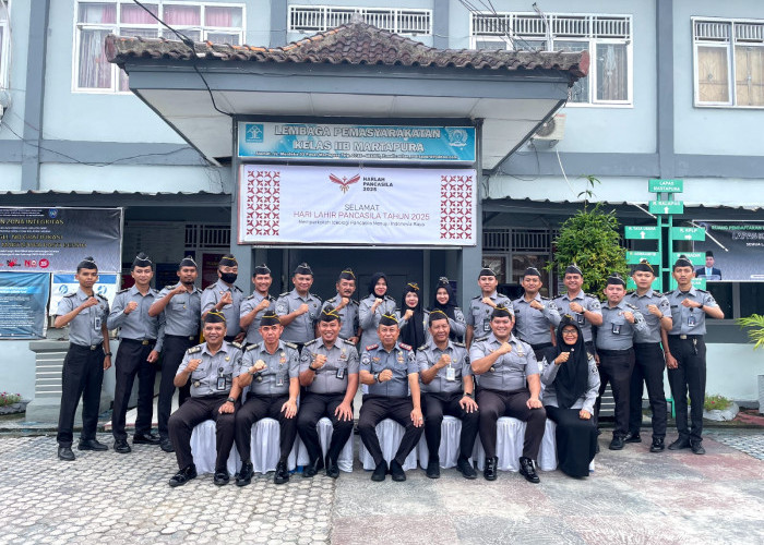 Lapas Kelas IIB Martapura Gelar Upacara Peringatan Hari Lahir Pancasila Tahun 2025 