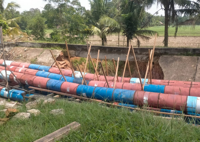 Tanggul Jebol Tak Kunjung Diperbaiki, Petani Keluhkan Pasokan Air 