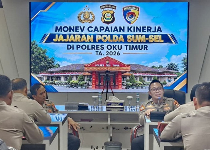 Tim Monev Polda Sumsel Evaluasi Capaian Kinerja Polres OKU Timur, Tekankan Optimalisasi Program Presisi