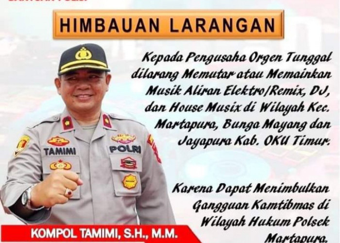 Kapolsek Martapura Himbau Larangan Musik Remik