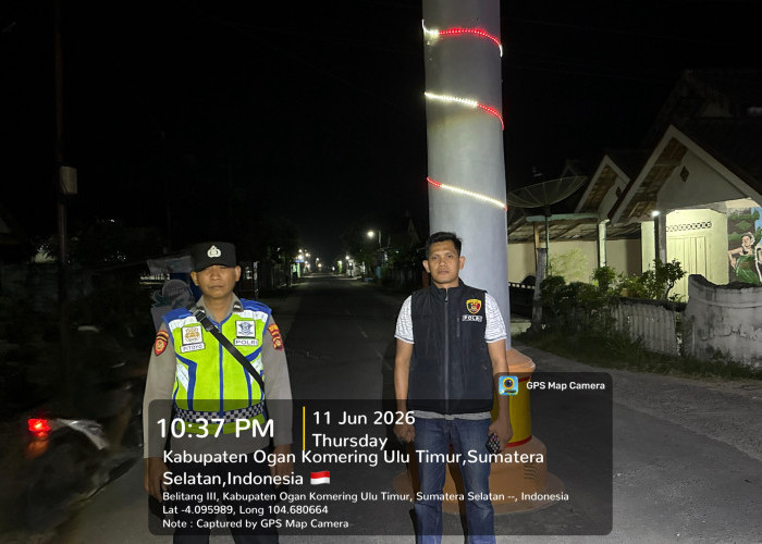 Antisipasi Begal Polsek Belitang III Rutin Patroli Hunting