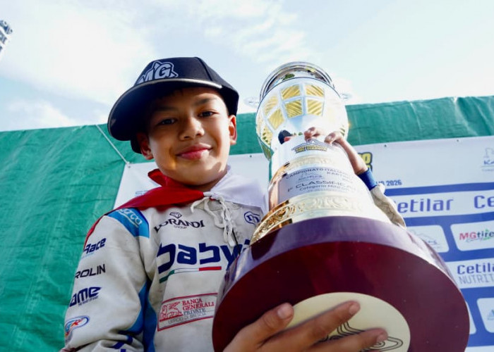 Pembalap Muhammad FA Wibowo Raih Gelar Juara di Italia, Ternyata Cicit Pesirah Marga Bunga Mayang OKU Timur 