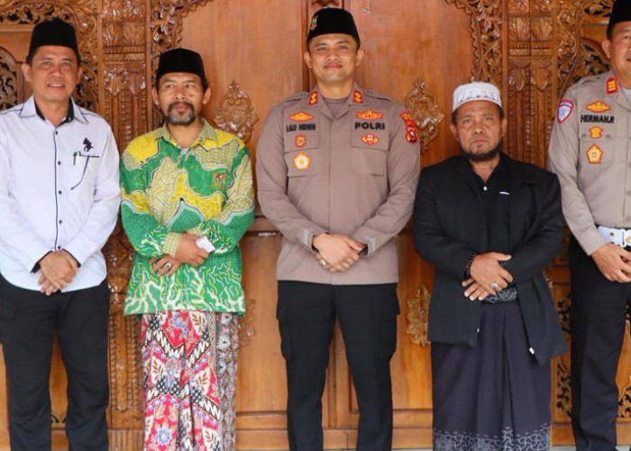 Perkuat Kamtibmas, Kapolres  Silaturahmi ke Tokoh PCNU OKU Timur