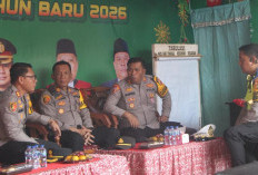 Kapolres OKU Timur Cek Pos Pengamanan Ops Lilin Musi 2025