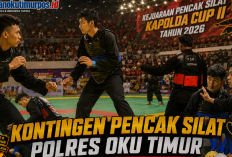 Kontingen Pencak Silat Polres OKU Timur Panen Medali di Kapolda Cup II 2026