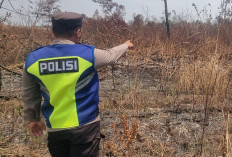 Penanggulangan Karhutla OKU Timur: Polisi Cek Titik Panas di Dekat Betung Timur, Api Sudah Padam