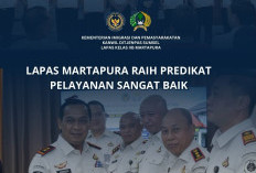 Lapas Martapura Raih Penghargaan Pelayanan Publik Sangat Baik dari Menteri IMIPAS