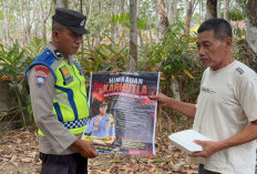 Polsek Belitang III Sebar Maklumat dan Sosialisasi Cegah Karhutla di Dua Desa