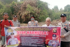 Masifkan Pencegahan Karhutla, Polsek Madang Suku II Sebar Maklumat Kapolda di Desa Kota Negara