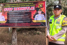 Gencarkan Pencegahan Karhutla, Polsek Semendawai Suku III OKU Timur Sambangi Warga Desa Cahya Negeri