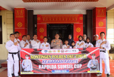 Kapolda Cup 2026: Kapolres OKU Timur Lepas Kontingen Karate dan Pencak Silat, Tekankan Sportivitas